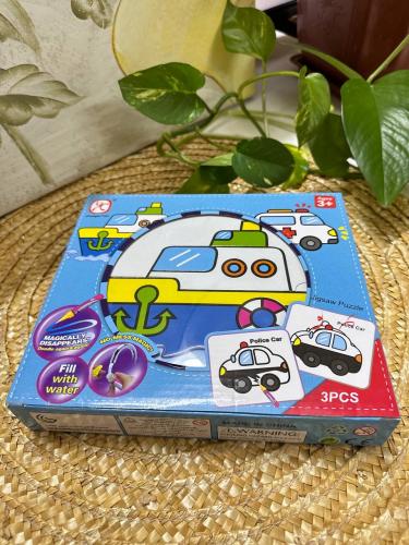 بطاقة البازل والتلوين المائي (وسائل مواصلات ٢)