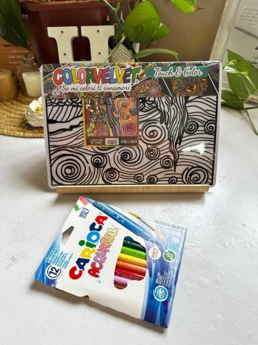 لوح التلوين المخمل