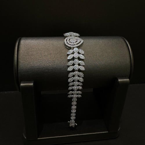 لازوردي - طقم دقة الماس فضي