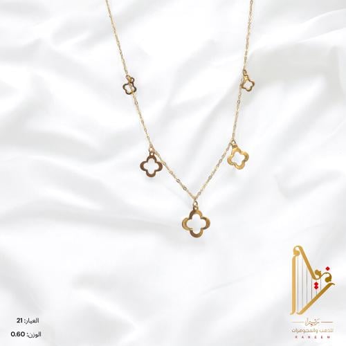 عقد ناعم وأنيق عيار 21