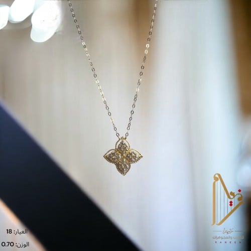 عقد إيطالي ناعم عيار 18