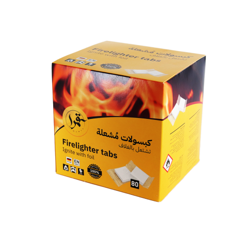 مكعب إشعال أبيض (ولع) 80 قطعة – اشتعال سريع