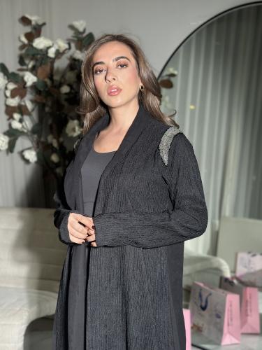 عبايه عهود سوداء راقيه