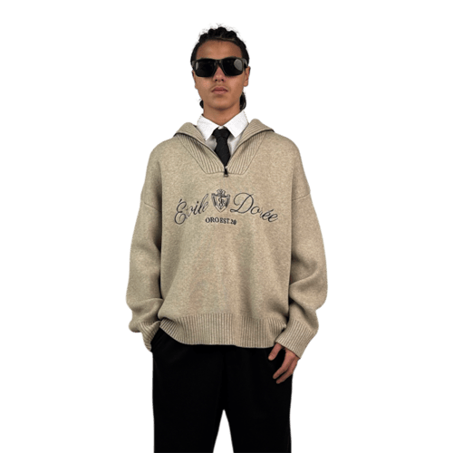 Wool knit sweater