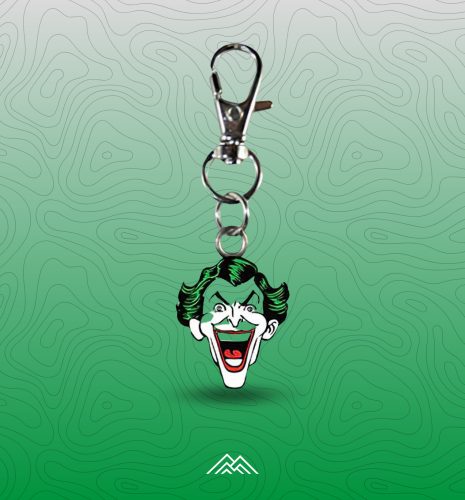 ميدالية مفاتيح مطاطية بتصميم كلاسيكي لجوكر