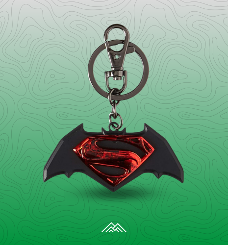 ميدالية مفاتيح بشعار باتمان ضد سوبرمان