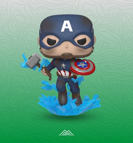 مجسم فونكو بوب! مارفل - كابتن أمريكا بدرع مكسور