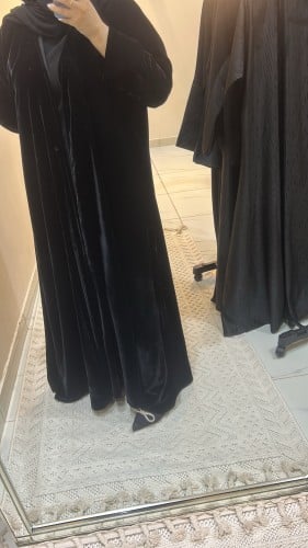 Plain velvet flared