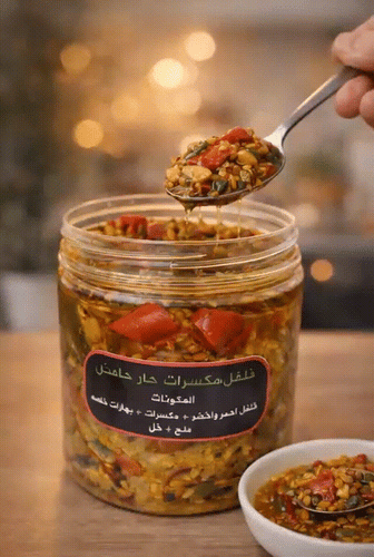 فلفل بالمكسرات