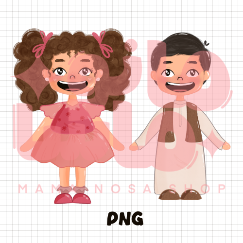 دانية وسعيد بابتسامة مشرقه