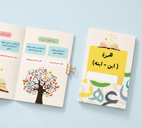 لغتي - مطوية همزة ابن و ابنه - سادس