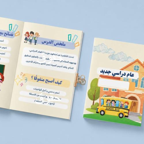 مطوية عام دراسي جديد