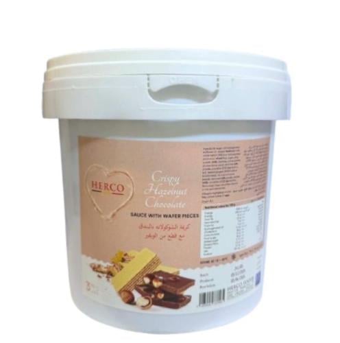 كريمة الشوكلاتة بالبندق مع قطع الويفر- 3 كيلو