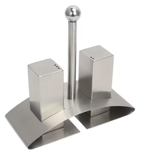 حامل ملح وفلفل معدني 3