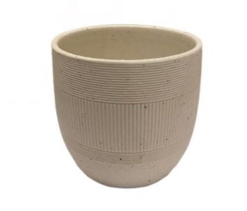 حوض سيراميك فاخر مخطط عشوائي أبيض 10*9CM