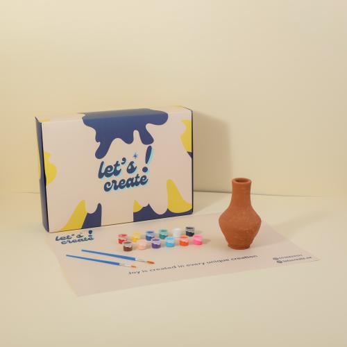 باكيج الرسم على جرة فخار - Mini clay jar package