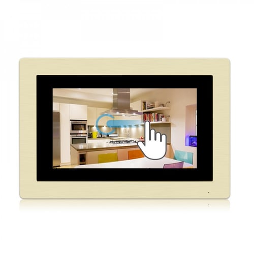شاشة انتركوم لمس 7 انش ذهبي ماركة DKK