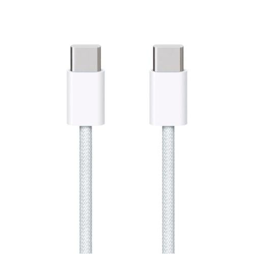 سلك شاحن أبل ووفن USB-C إلى USB-C بطول 1 م وبقوة 60 واط - أبيض