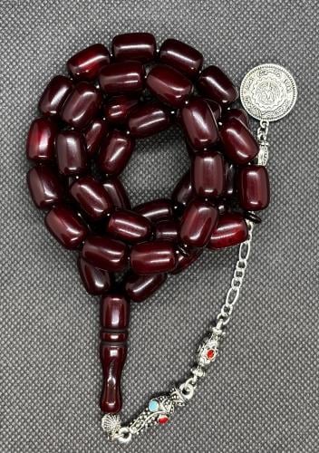 فاتوران عنابي غامق معجن برميلي بحلبيه