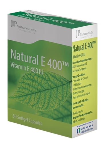 ناتشورال E 400 مكونة من 30 كبسولة