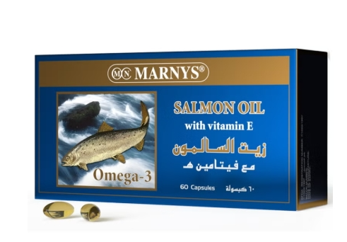 اوميجا 3 زيت السالمون مع فيتامين هـ ٦٠ كبسولة - ٥٠...