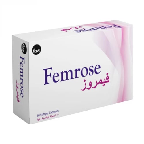 فيمروز مكمل غذائي للنساء 60 كبسولة FEMROSE