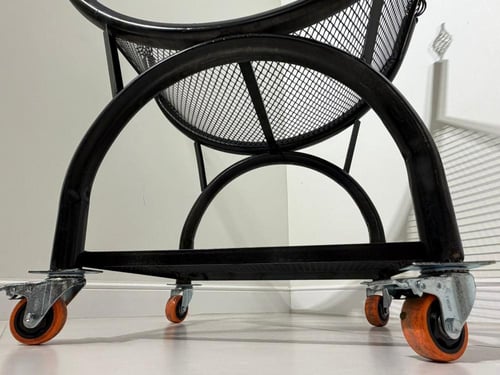 حامل حطب وسط + غطاء حماية