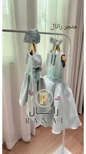 فستان بناتي فاخر بتصميم انيق