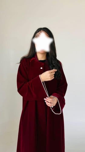 عباية شتوية مخمل