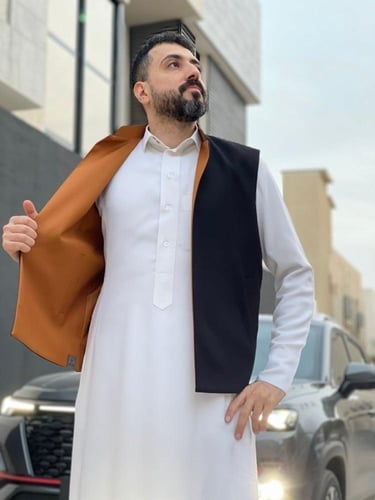 سديري جوخ وجهين اسود و عسلي