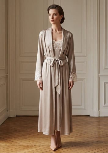 Flora Lastraioli - Jersey Nightgown & Jacket