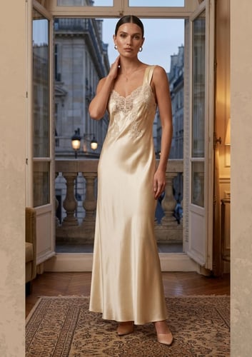 Flora Lastraioli - Satin Nightgown