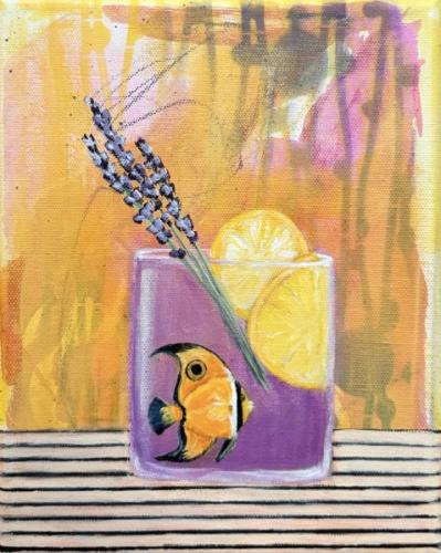 Whimsical sips and Fins #Sold