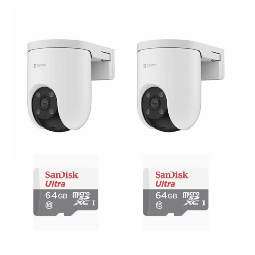 Package 2 outdoor Wi Fi surveillance cameras from...