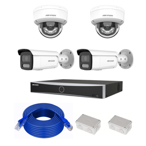Package of 4 cameras, 2 indoor and 2 outdoor, from...