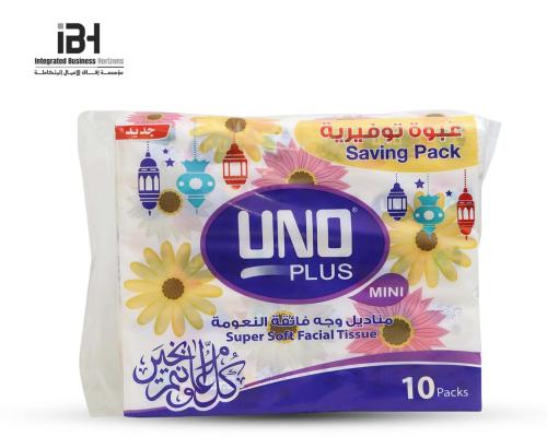 Uno, 150 pack of ultra-soft tissues - 10 packs