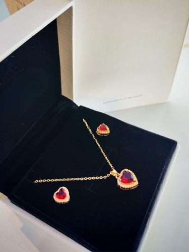 طقم سلسال مع حلق