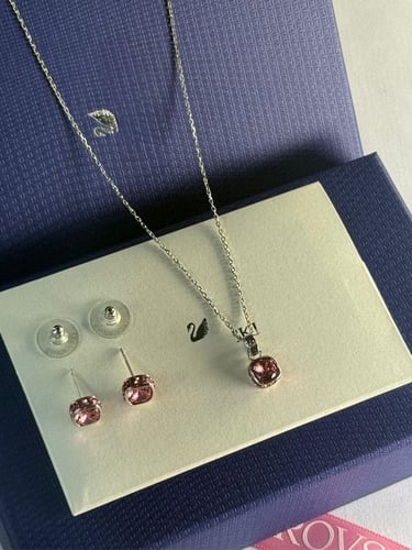 طقم سلسال مع حلق