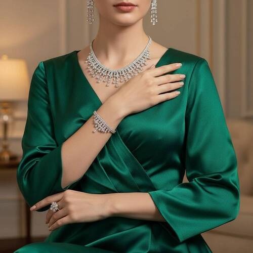 اطقم زيركون ناعم 4 قطع