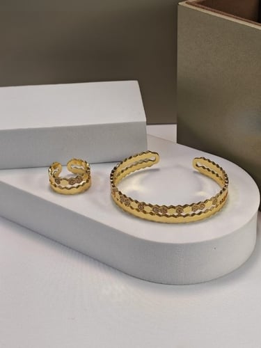 طقم اسوارة مع دبله فري سايز