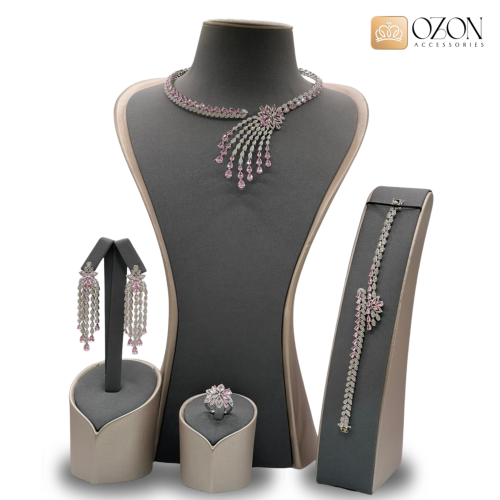 طقم زركون فاخر من أوزون