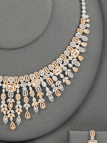 طقم المجوهرات زركون الفاخر من أوزون