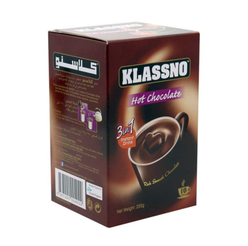 KLASSNO HOT CHOCOLATE MIX 3IN1 10pcx25gm