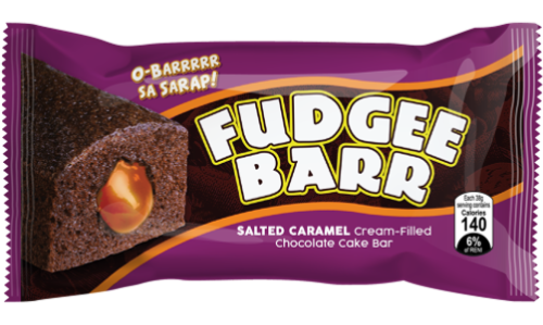 REBISCO FUDGEE BARR SALTED CARAMEL 10 OUTER x 40GM