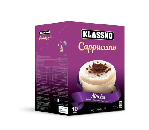 KLASSNO CAPPUCCINO MOCHA 10pcx20gm