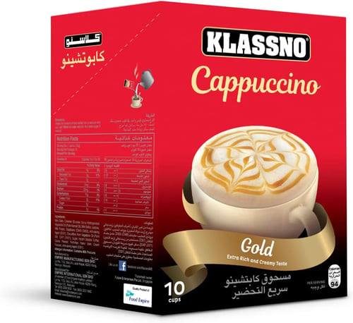 KLASSNO CAPPUCCINO GOLD 10pcx20gm