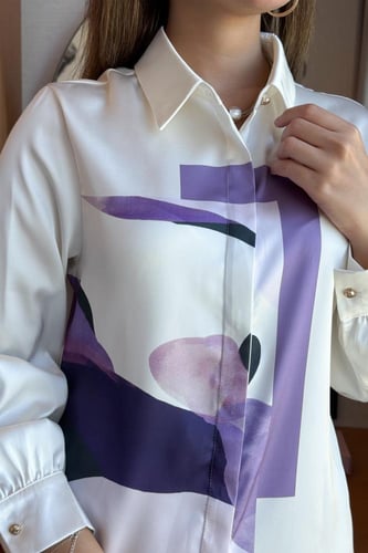 قميص انيق بتصميم فني