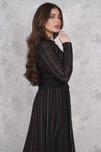 فستان ميدي مقلم