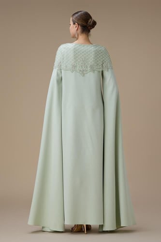 جلابية طويلة تيفاني واسعة أكمام كاب