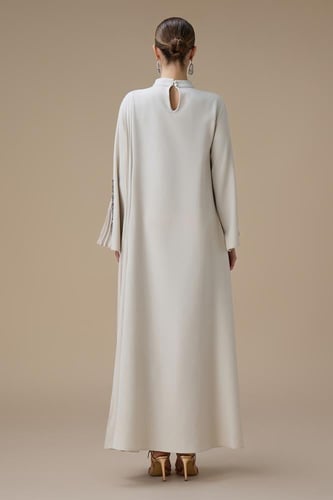 جلابية طويلة سكري بكسرات أنيقة